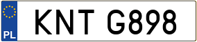 Trailer License Plate